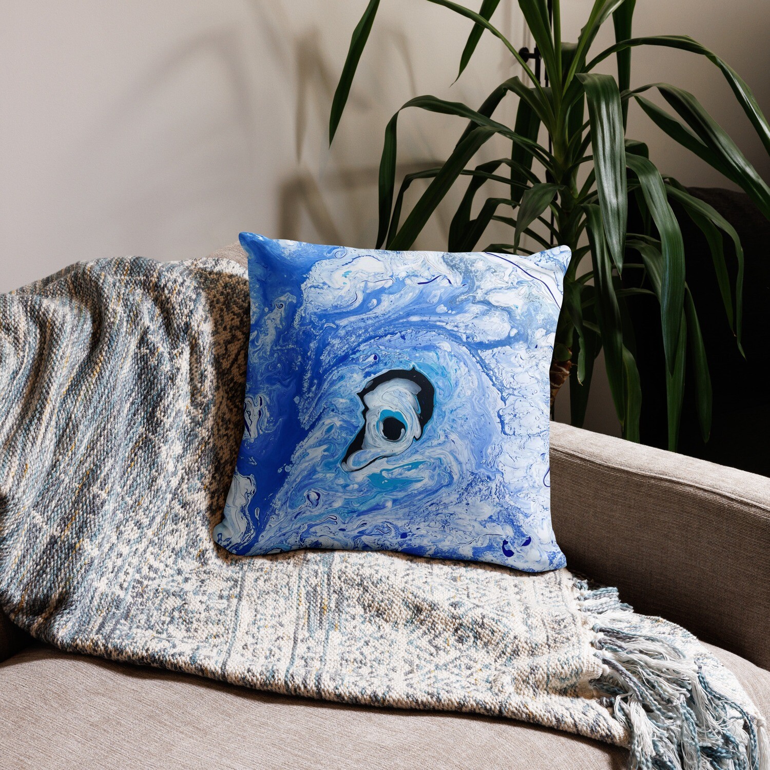 Abstract Evil Eye Cushion