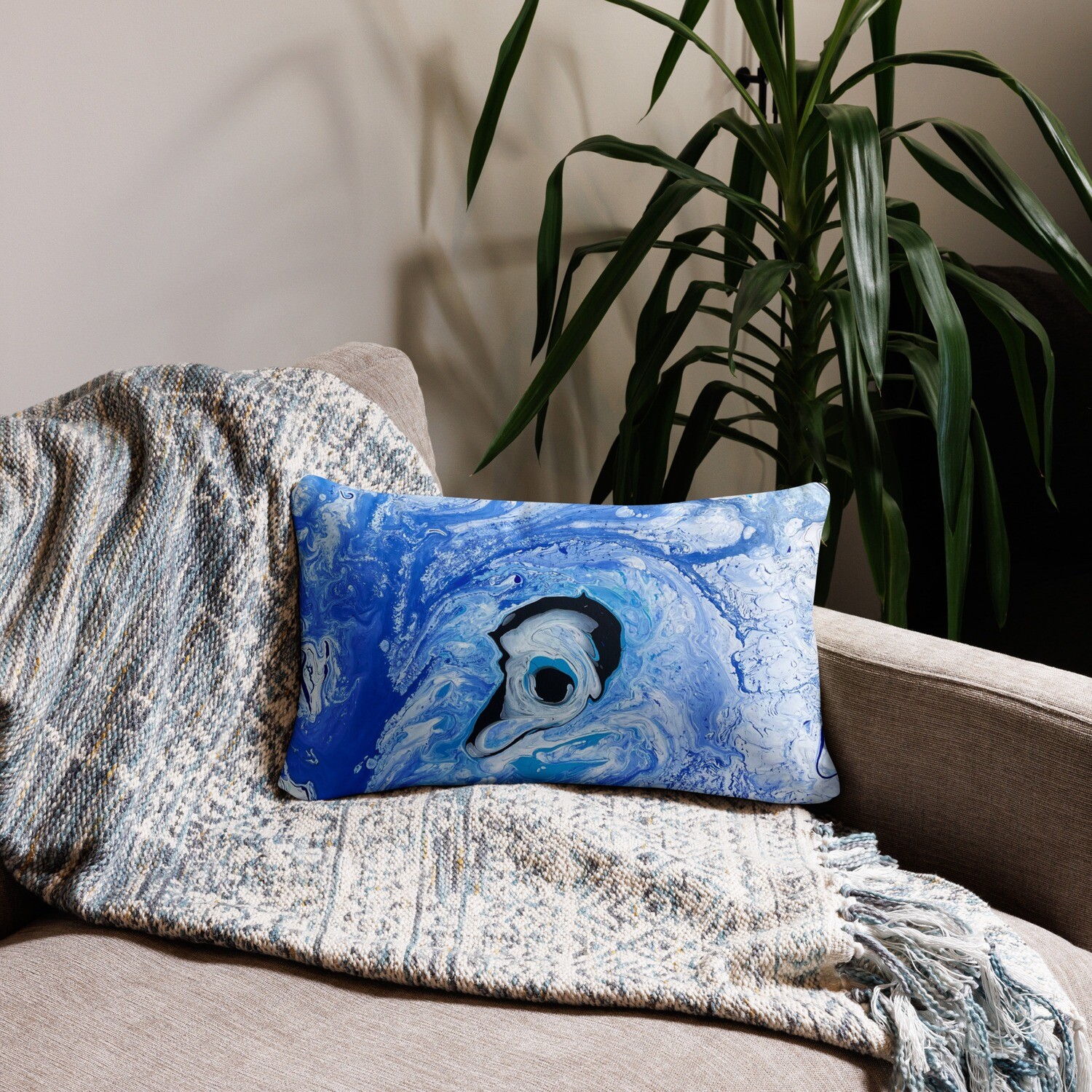 Abstract Evil Eye Cushion