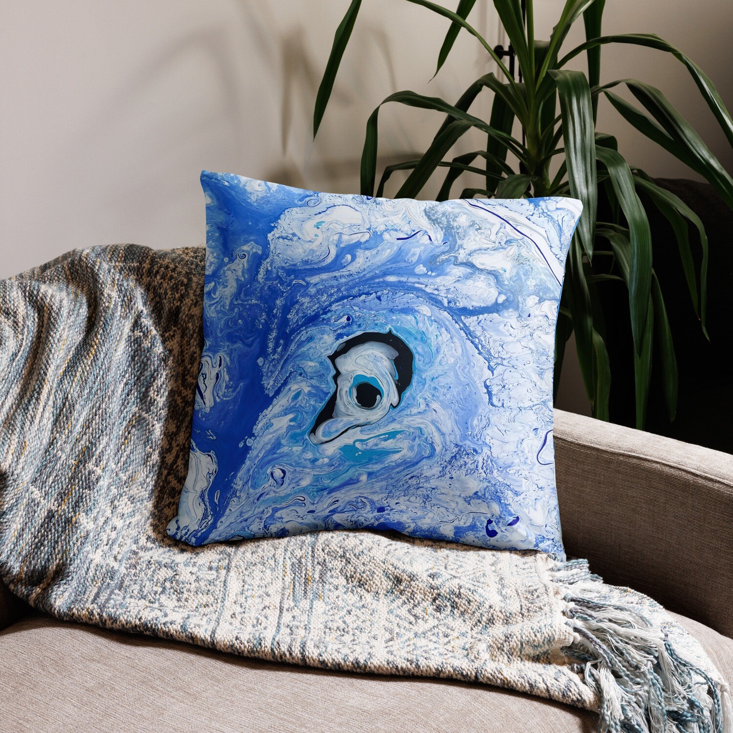 Abstract Evil Eye Cushion