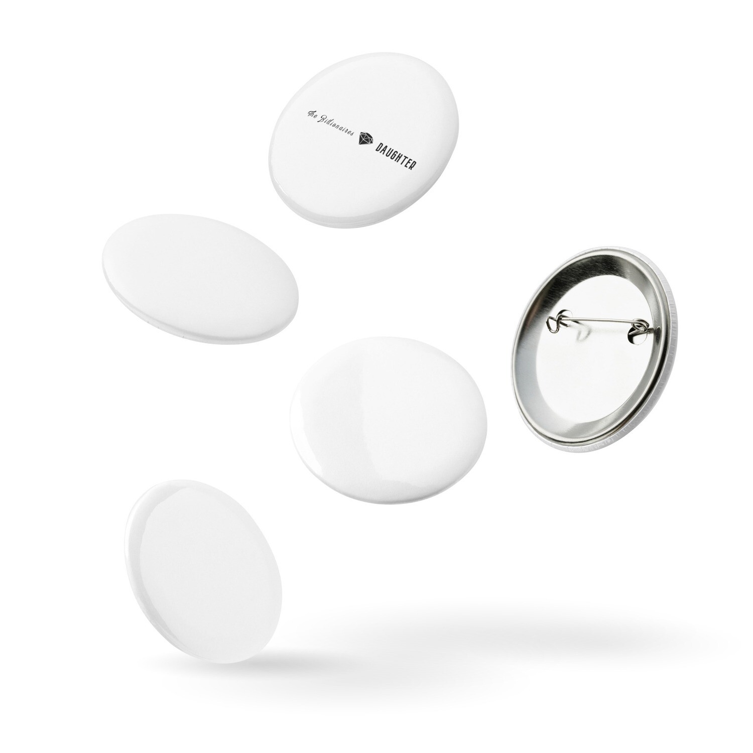 Set of pin buttons x Diamond Logo