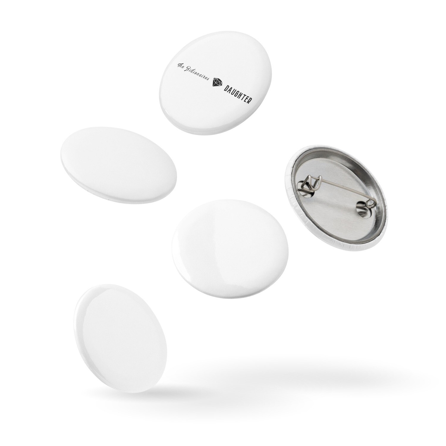 Set of pin buttons x Diamond Logo