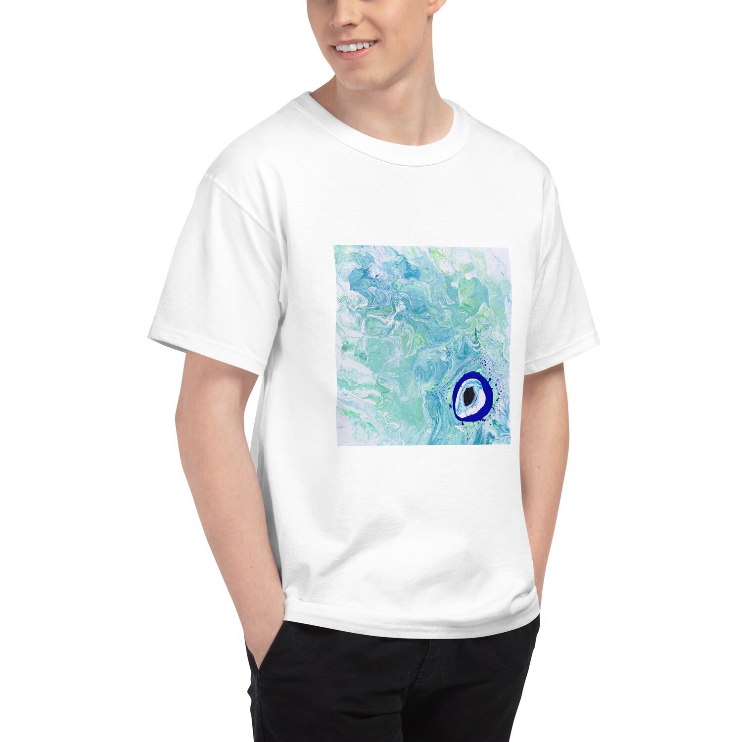 Champion x The Billionaires Daughter Evil Eye Print T shirt
