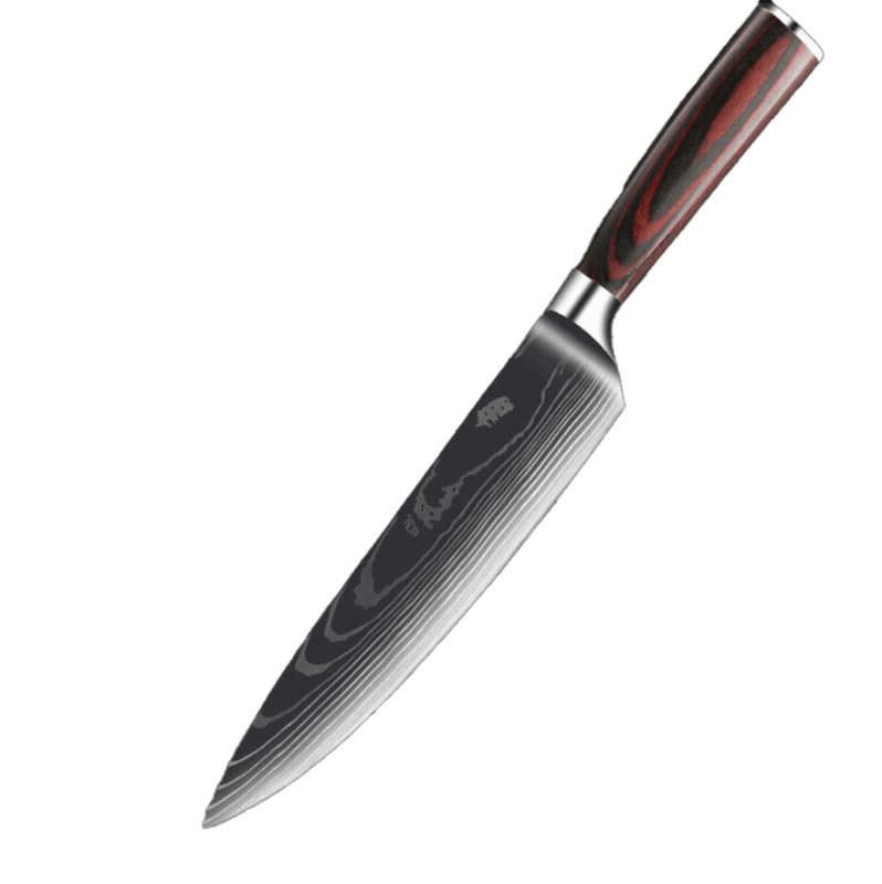 Chef Knife with Damascus Blade
