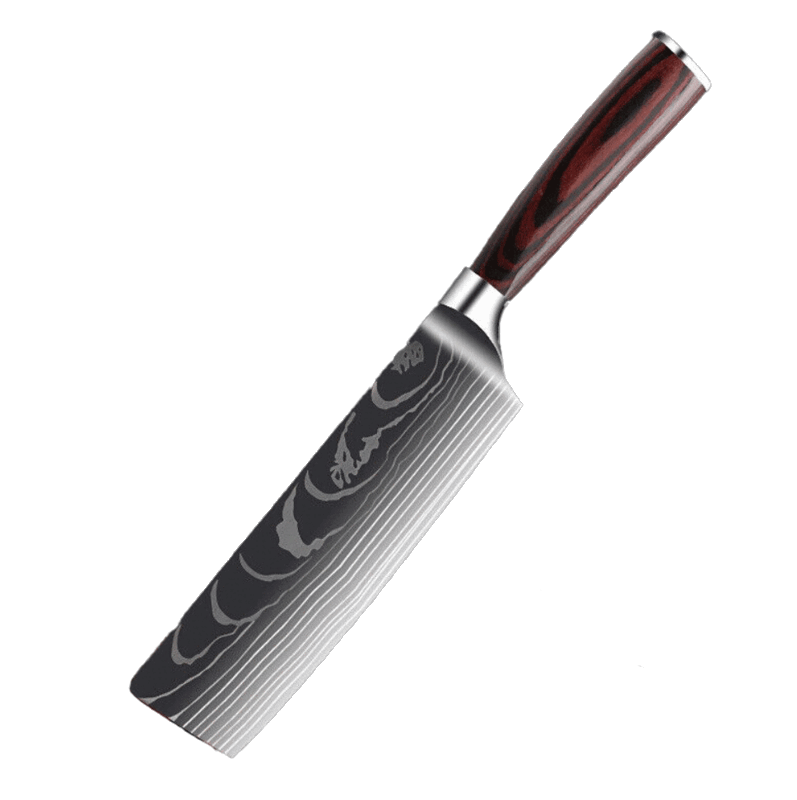 Cleaver Knife with Damascus Blade