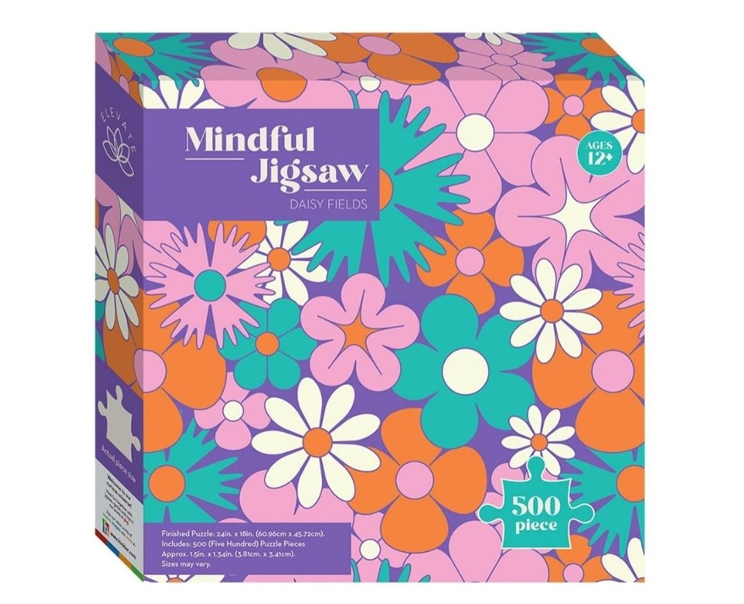 Elevate Mindful 500pc Jigsaw: Daisy Fields