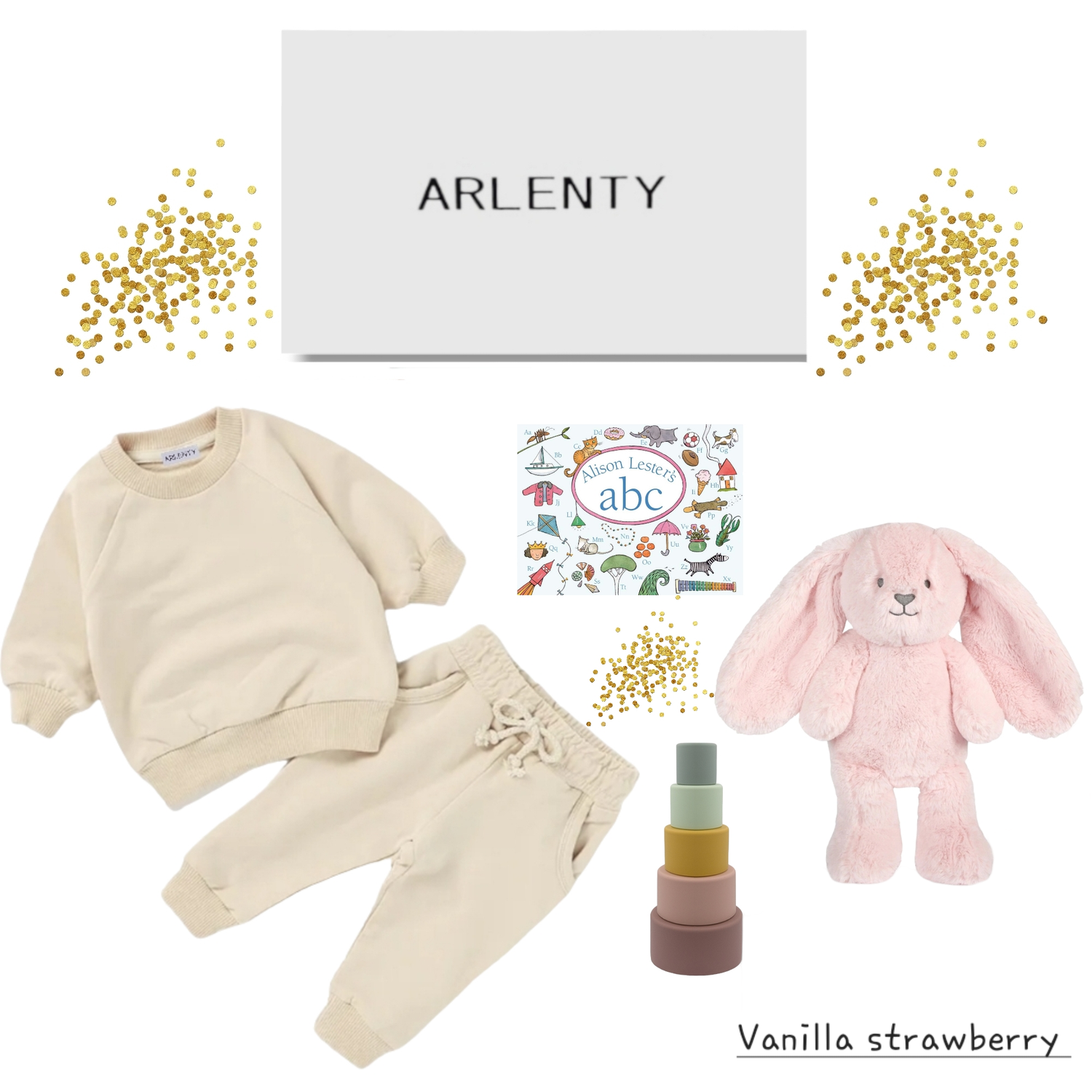 Vanilla Strawberry Baby Gift Set