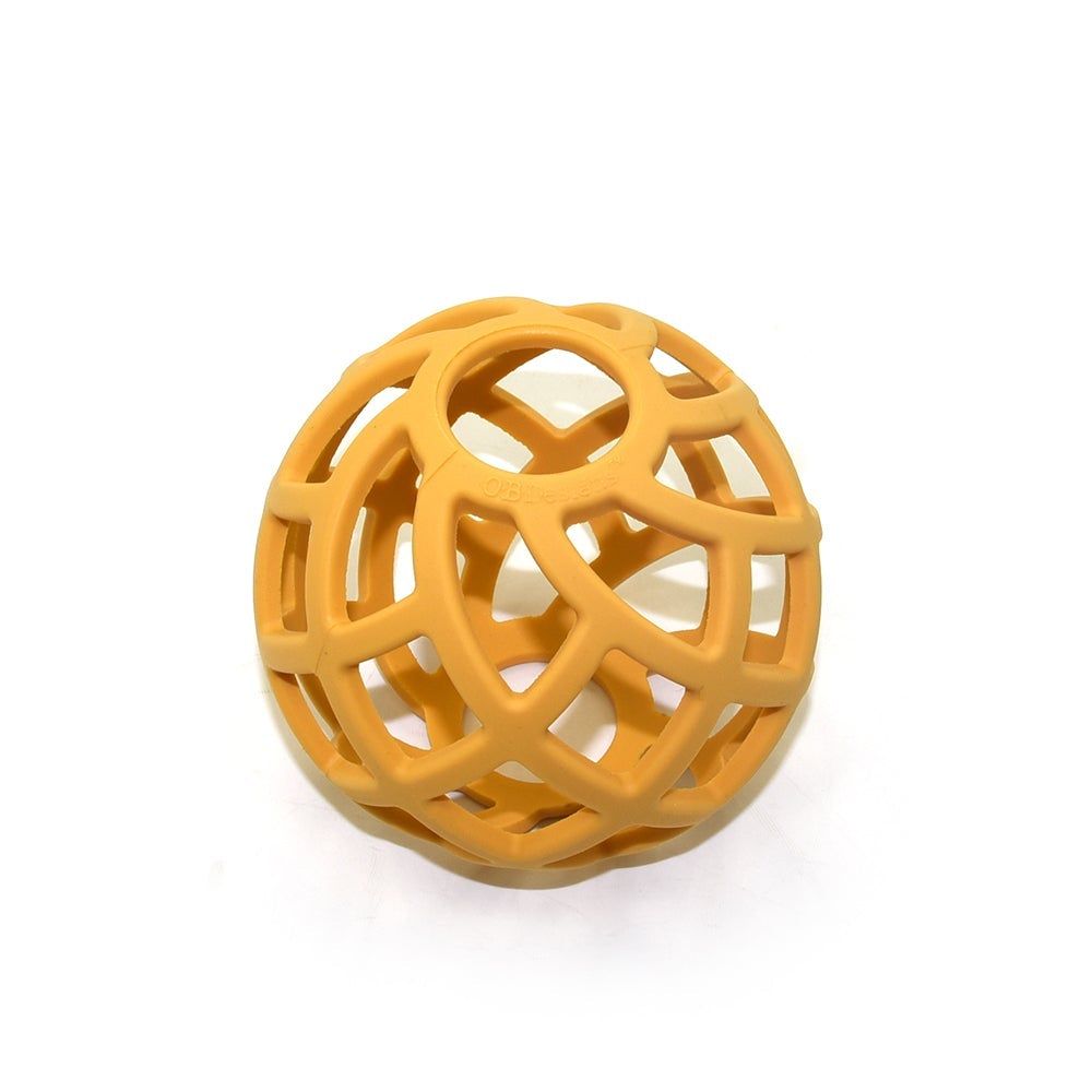 OB Designs Silicone Teether Ball | Turmeric