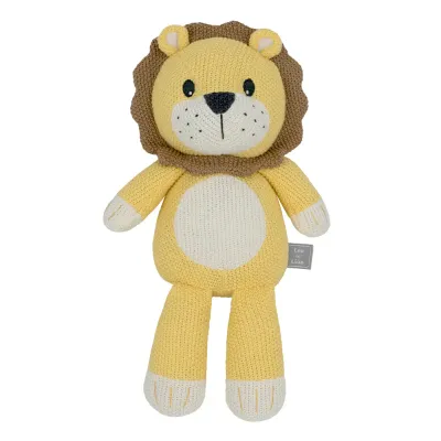 Living Textiles Leo the Lion Knitted Toy