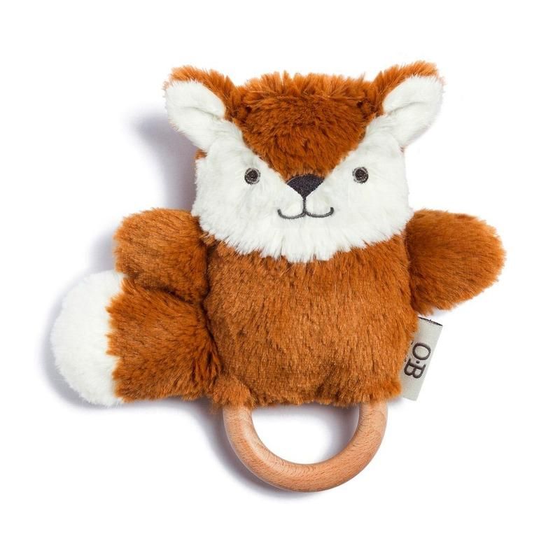 OB Designs Frankie Fox Soft Rattle Toy