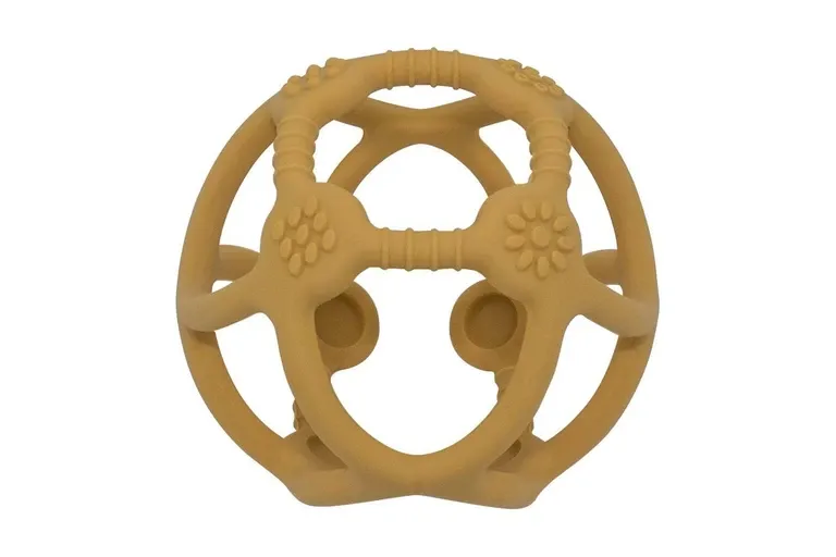 Living Textiles Playground Silicone Teething Ball - Sunshine