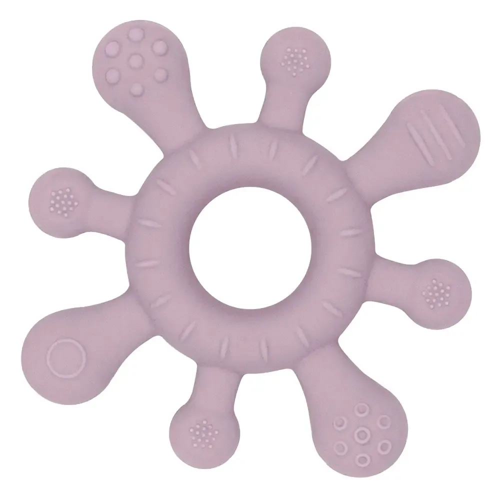 Living Textiles Playground Silicone Splash Teether - Dusty Mauve