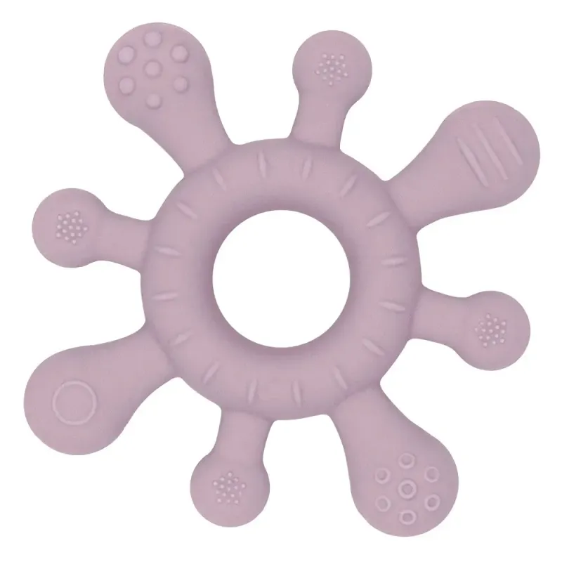 Living Textiles Playground Silicone Splash Teether - Dusty Mauve