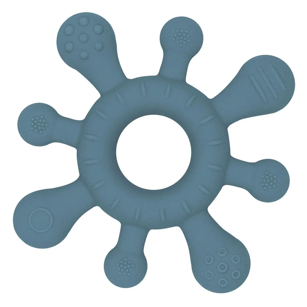 Living Textiles Playground Silicone Splash Teether - Steel Blue