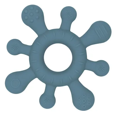 Living Textiles Playground Silicone Splash Teether - Steel Blue