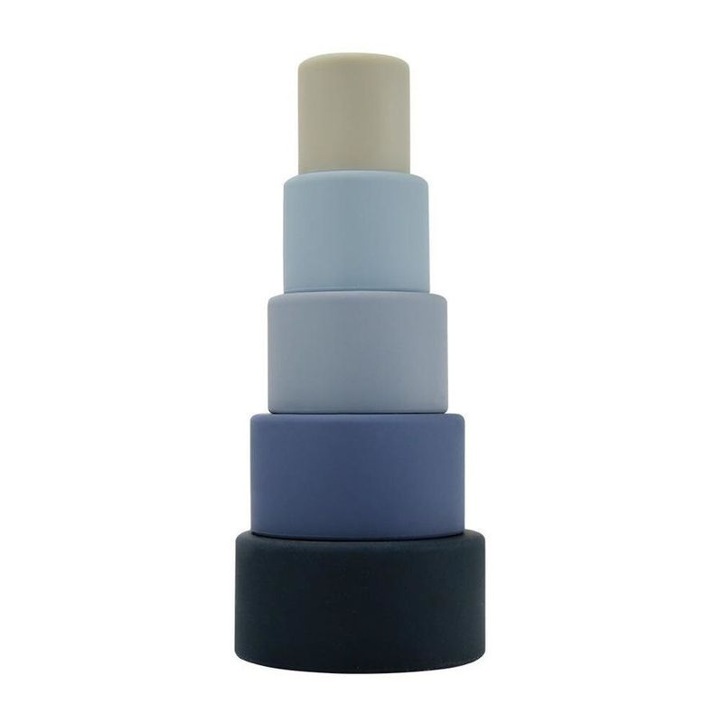 Living Textiles Playground Silicone Nesting Blocks Blue