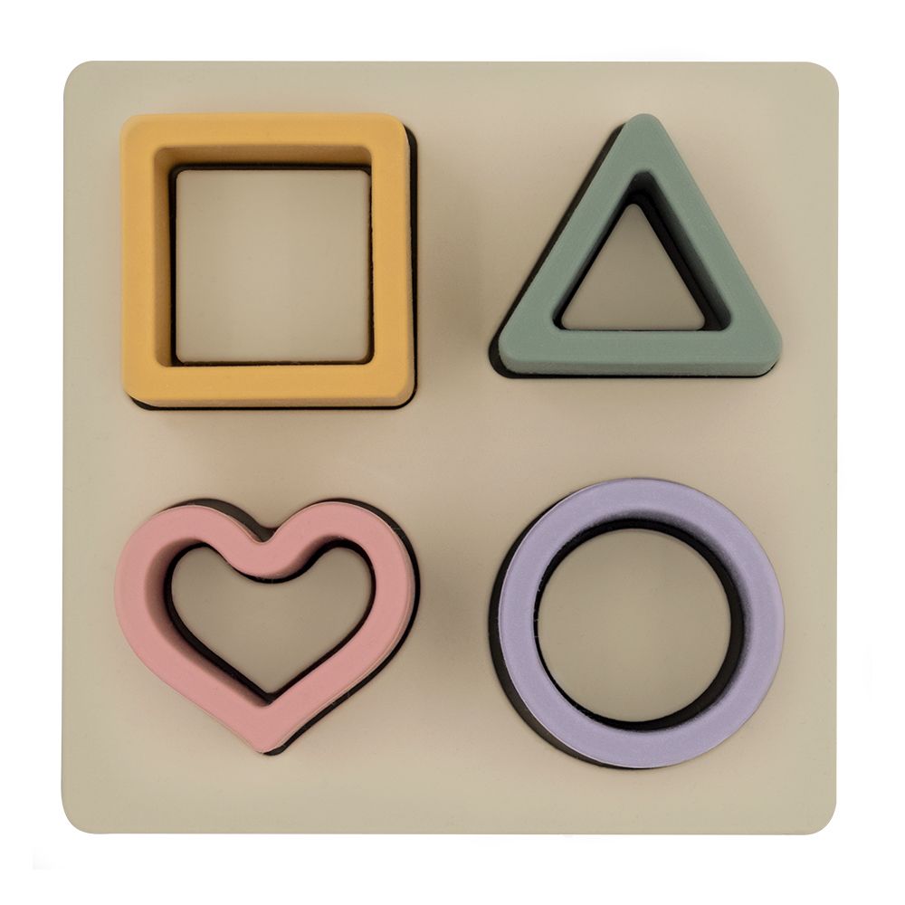 Living Textiles Playground Silicone Shape Puzzle Rose
