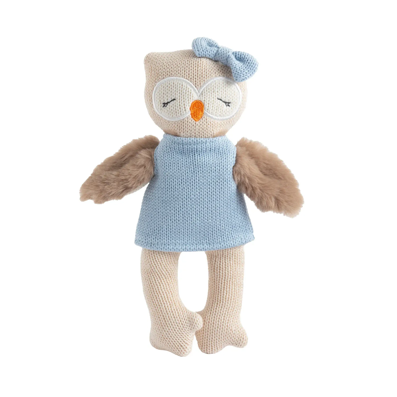 Living Textiles Knitted Animal Toy- Ollie the Owl