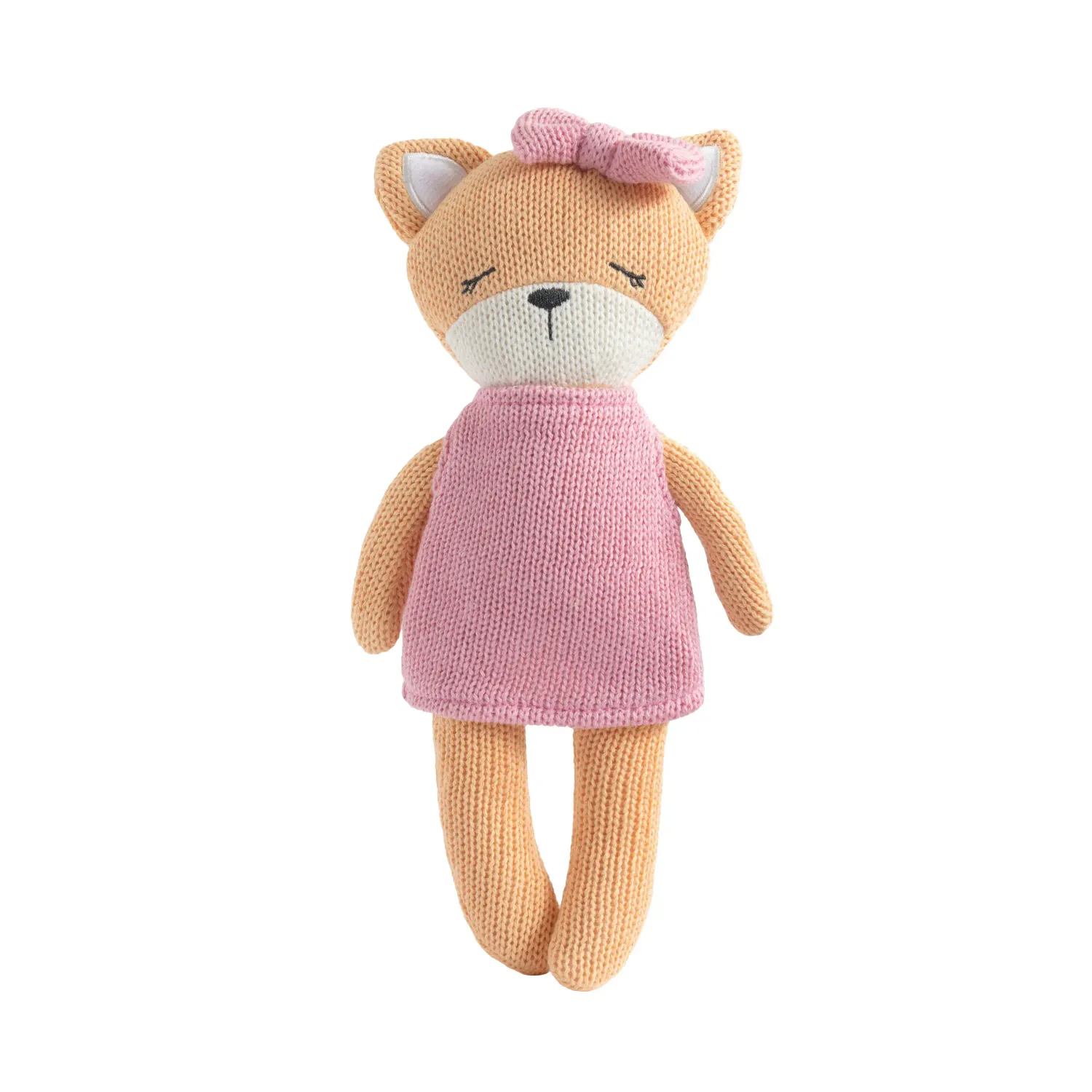 Living Textiles Knitted Animal Toy- Frankie the Fox