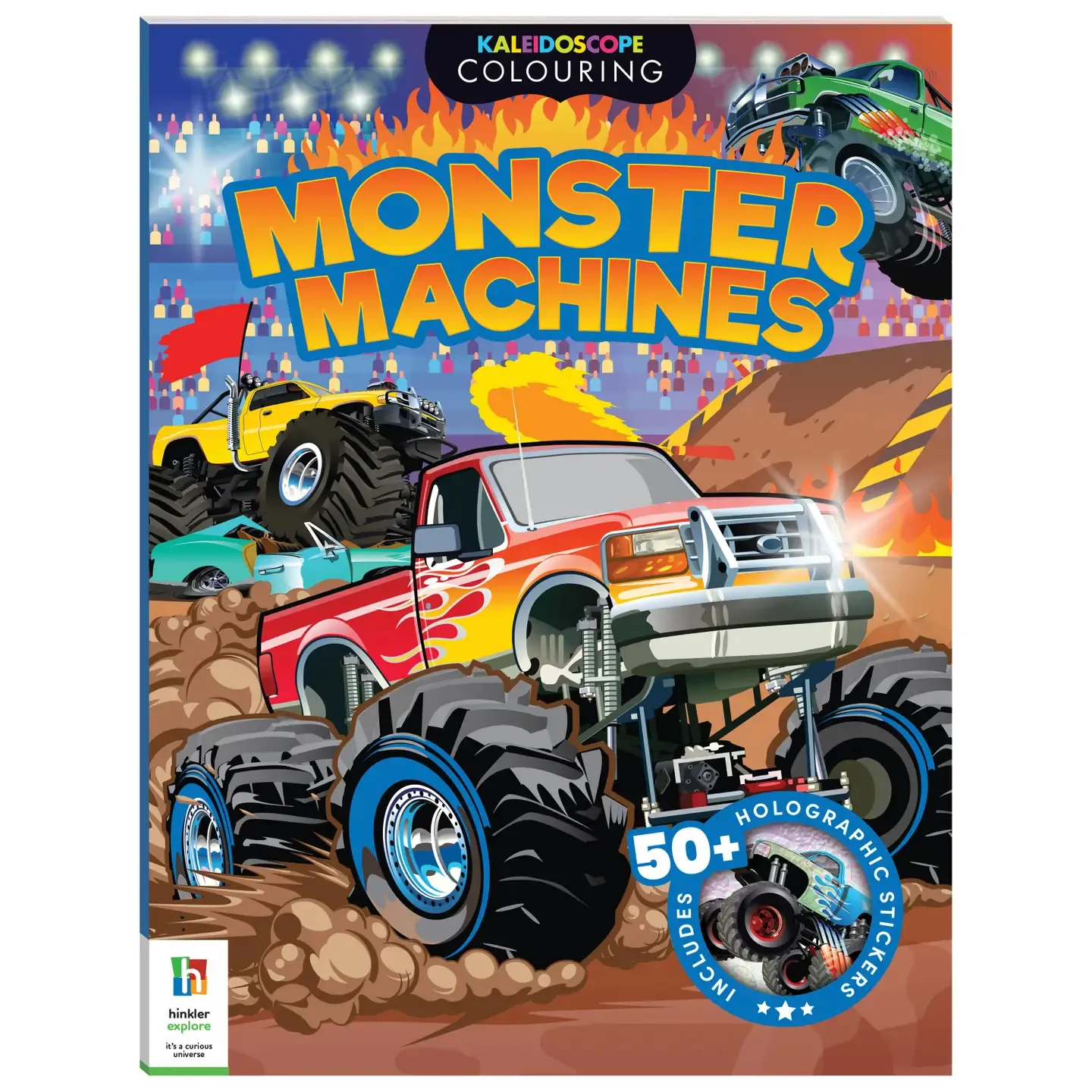 Kaleidoscope Sticker Colouring Monster Trucks Kaleidoscope Sticker Colouring Monster Trucks