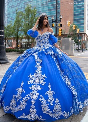 SB3128  SAGE TULLE, GLITTER TULLE, APPLIQUE, BEADING