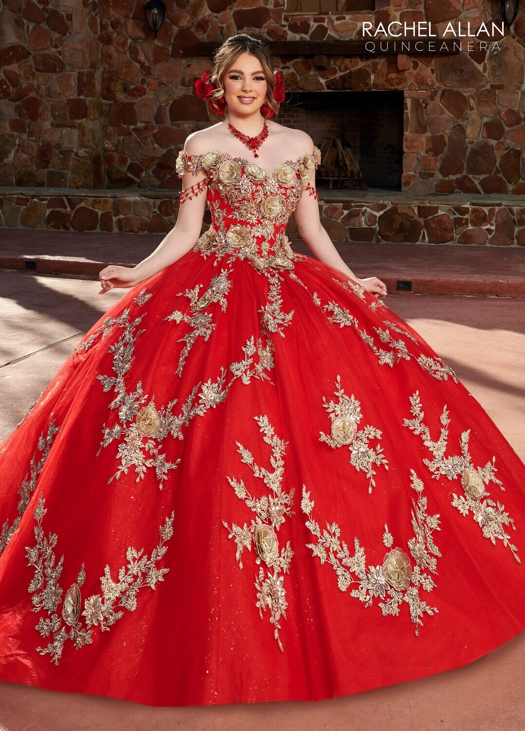 SQ3117 TULLE, GLITTER TULLE, EMBROIDERY, 3D FLOWERS, BEADING Available In: BLACK SILVER, RED GOLD, ROYAL GOLD