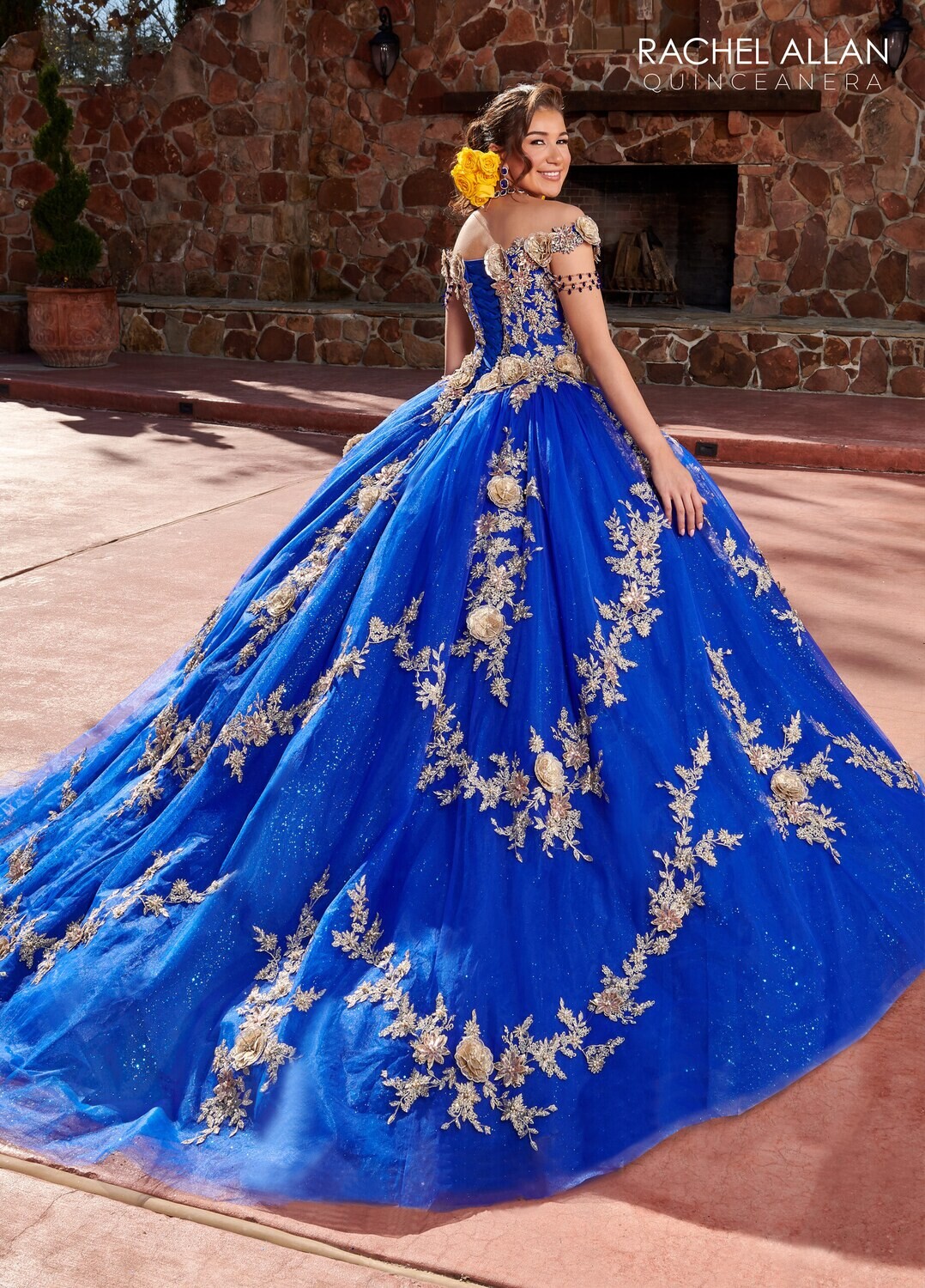 SQ3117 TULLE, GLITTER TULLE, EMBROIDERY, 3D FLOWERS, BEADING Available In: BLACK SILVER, RED GOLD, ROYAL GOLD