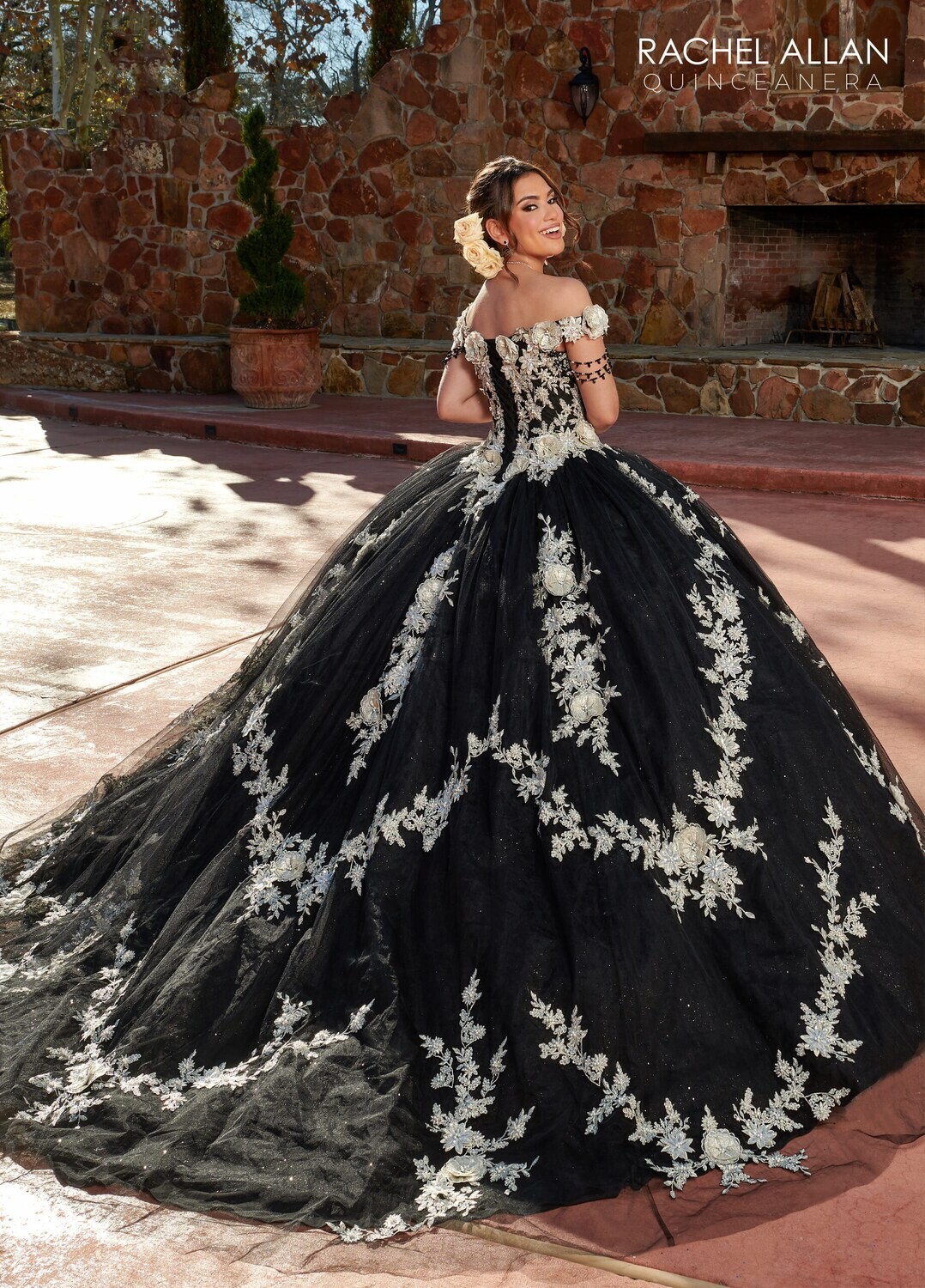SQ3117 TULLE, GLITTER TULLE, EMBROIDERY, 3D FLOWERS, BEADING Available In: BLACK SILVER, RED GOLD, ROYAL GOLD