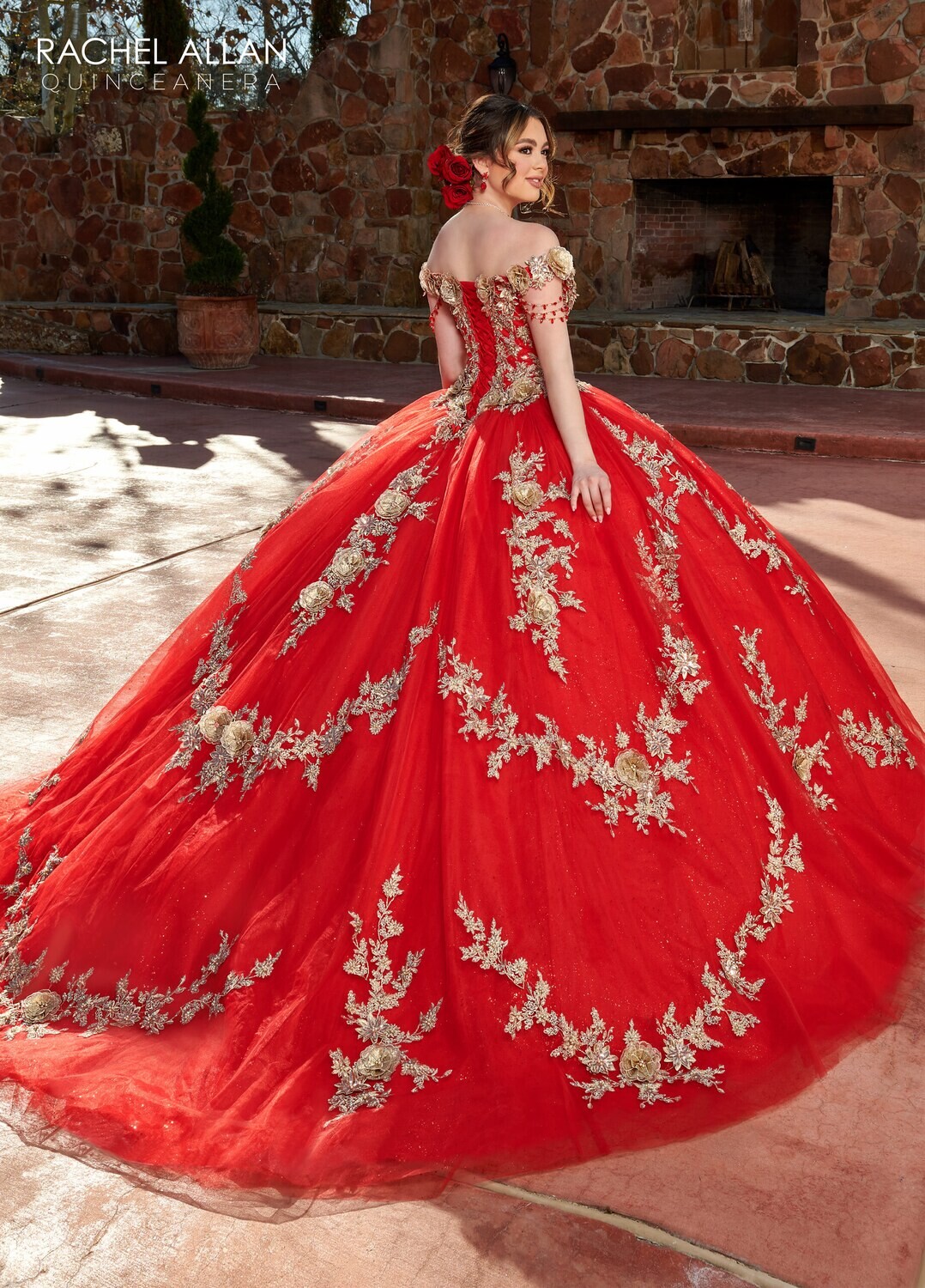 SQ3117 TULLE, GLITTER TULLE, EMBROIDERY, 3D FLOWERS, BEADING Available In: BLACK SILVER, RED GOLD, ROYAL GOLD