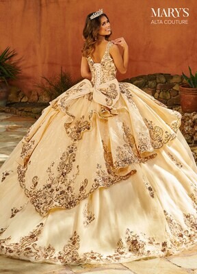 ​MQ3093 Glitter Tulle, Tulle, Lace, Sequin Applique, Beading Available In CHAMPAGNE ROSE GOLD, NAVY ROSE GOLD