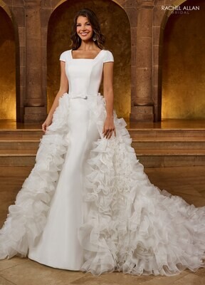 ​RB5036 MIKADO, ORGANZA IVORY, WHITE