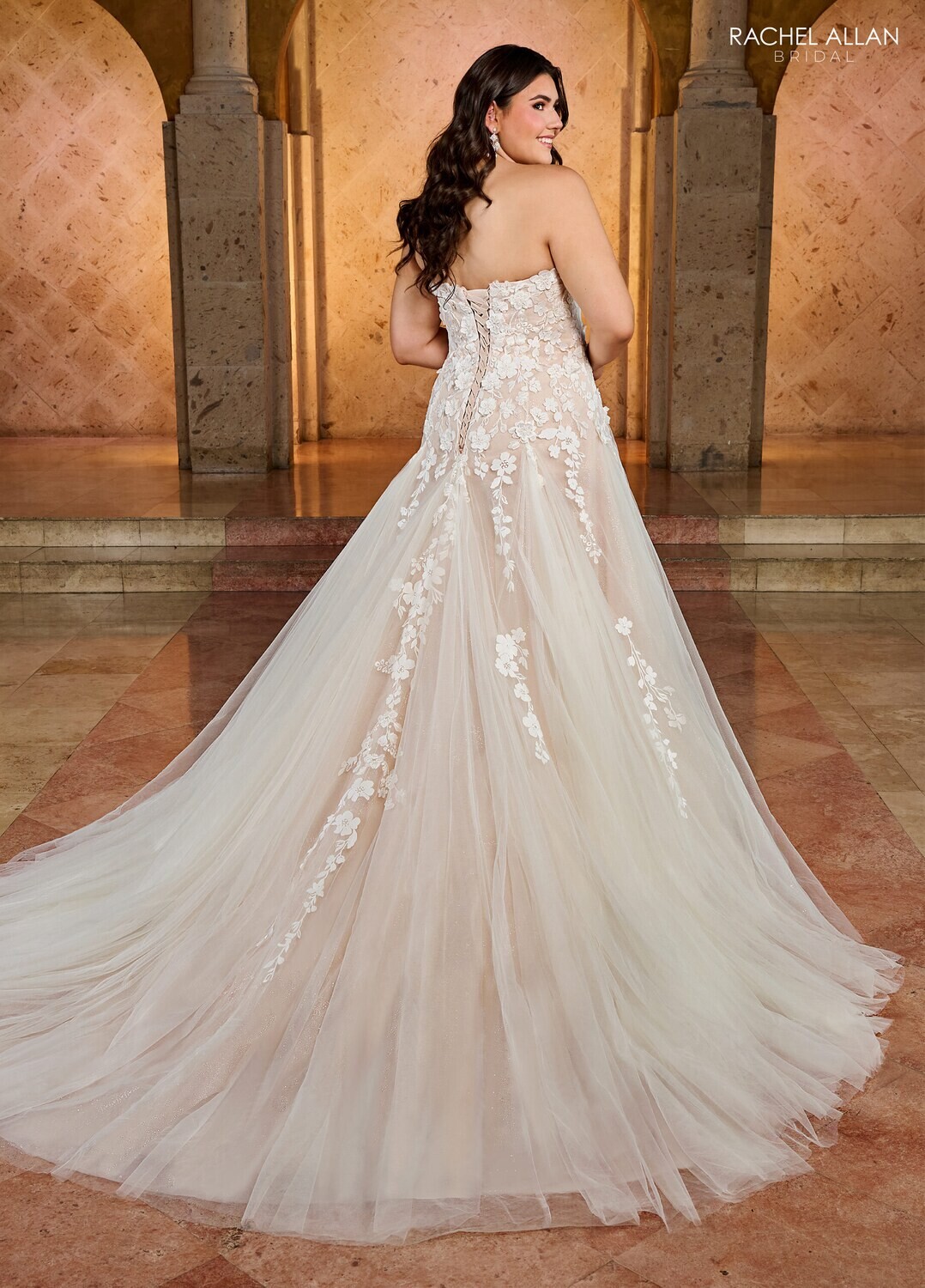 ​RB5042 TULLE, GLITTER TULLE, APPLIQUE, BEADING Available In: IVORY, IVORY CHAMPAGNE, WHITE