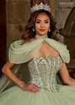 ​RQ1130 TULLE, GLITTER TULLE, BEADING Available In: BRIGHT PINK, CORAL, LILAC LIGHT BLUE, SAGE