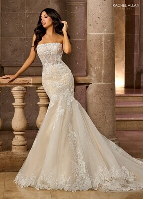 ​RB5044 TULLE, SEQUIN EMBROIDERED TULLE, APPLIQUE, BEADING Available In: IVORY, IVORY CHAMPAGNE, WHITE