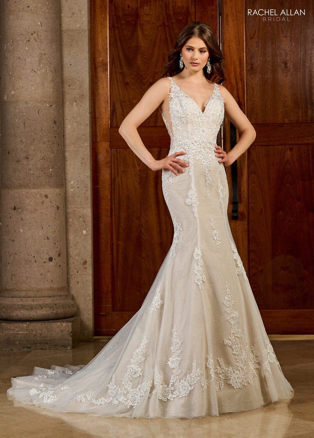 ​RB5052 TULLE, GLITTER TULLE, APPLIQUE, BEADING Available In: IVORY, IVORY LIGHT RUM PINK, WHITE