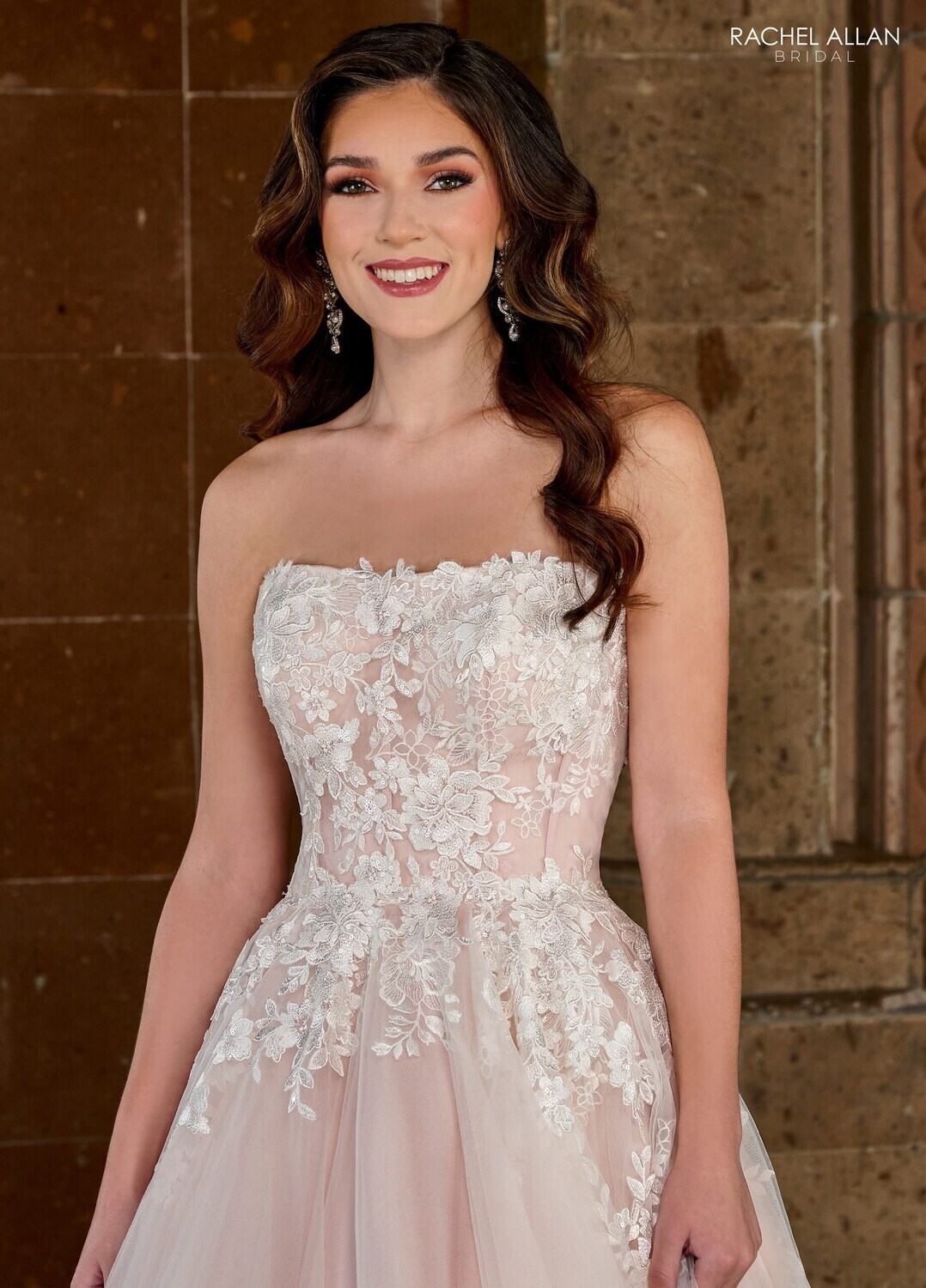RB5054 TULLE, APPLIQUE, BEADING Available In: 	IVORY, IVORY BLUSH PINK, WHITE