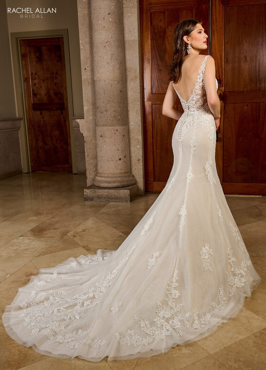 ​RB5052 TULLE, GLITTER TULLE, APPLIQUE, BEADING Available In: IVORY, IVORY LIGHT RUM PINK, WHITE