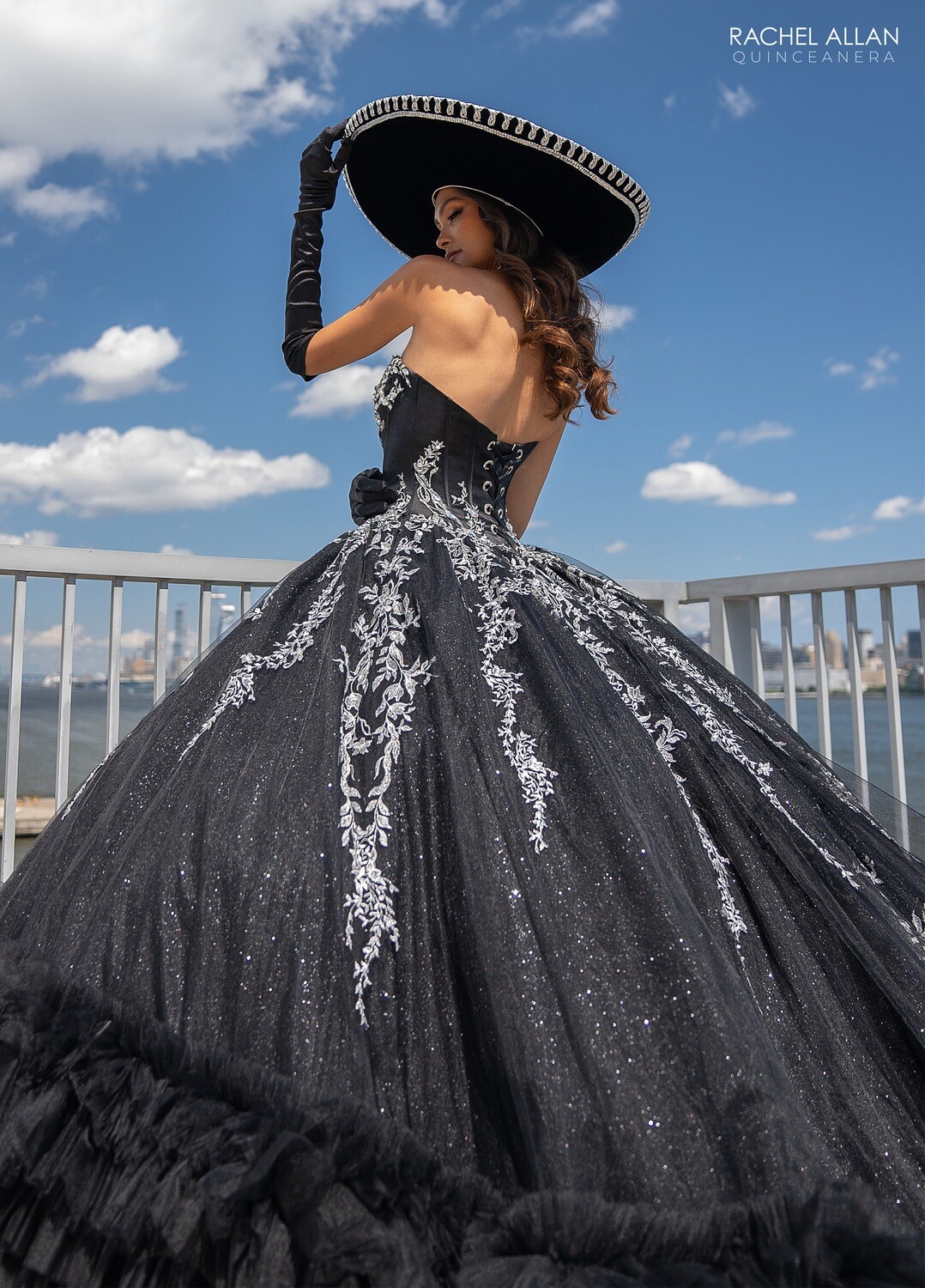 RQ2189 TULLE, SATIN, APPLIQUE, BEADING BLACK, BRIGHT PINK, RED RQ2189 TULLE, SATIN, APPLIQUE, BEADING BLACK, BRIGHT PINK, RED