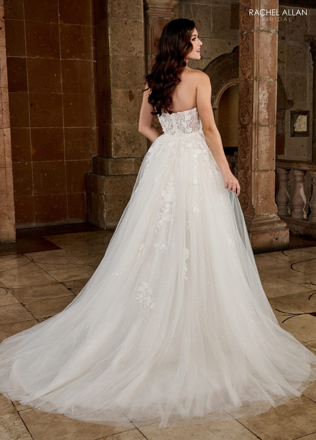RB5053 TULLE, SEQUIN TULLE, EMBROIDERY, Available In: 	IVORY, IVORY BLUSH MULTI