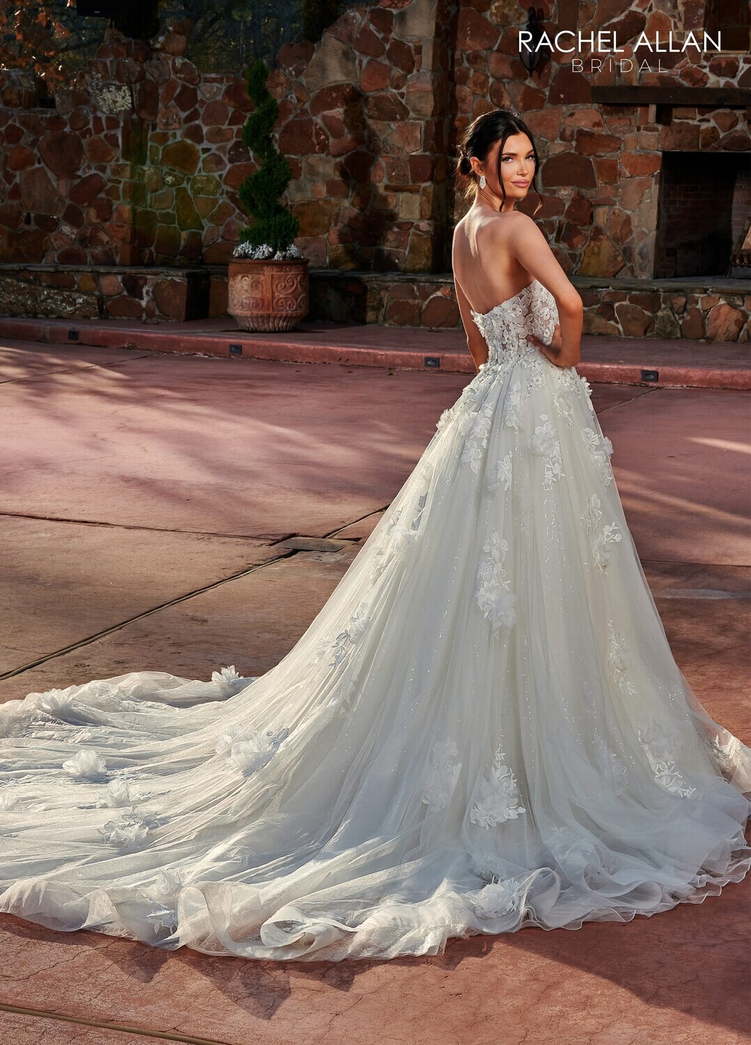 ​RB5025 TULLE, SEQUIN TULLE, APPLIQUE, 3D FLOWERS, BEADING Available In: IVORY, WHITE