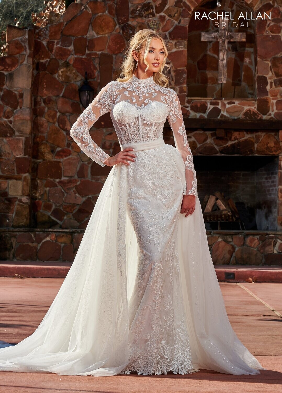 RB5026 TULLE, LACE, APPLIQUE, BEADING Available In: IVORY, WHITE
