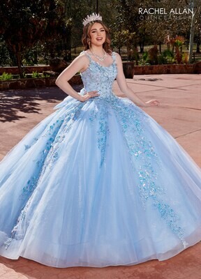 ​RQ2172 TULLE, GLITTER TULLE, APPLIQUE, BEADING LIGHT BLUE, LILAC