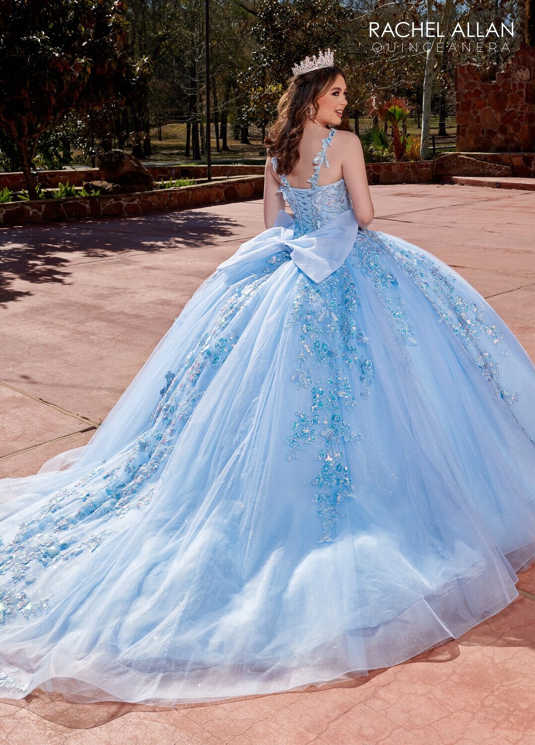 ​RQ2172 TULLE, GLITTER TULLE, APPLIQUE, BEADING LIGHT BLUE, LILAC