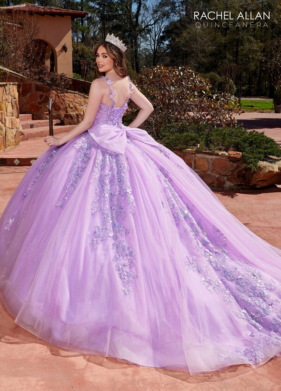 ​RQ2172 TULLE, GLITTER TULLE, APPLIQUE, BEADING LIGHT BLUE, LILAC