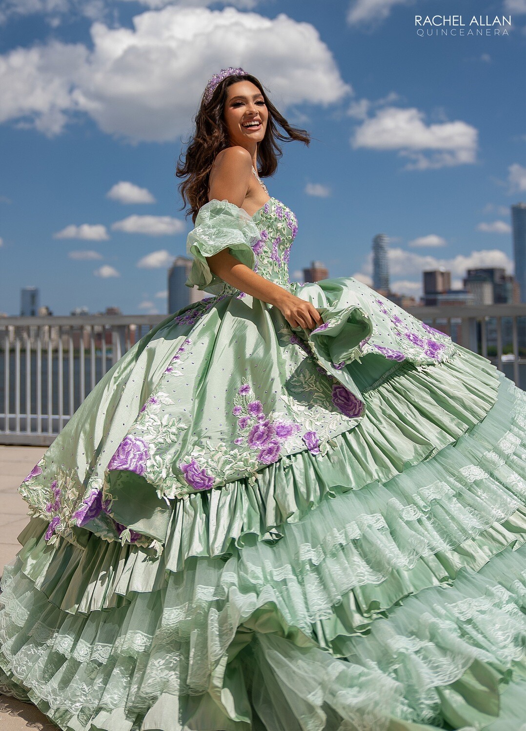 ​RQ5002 TAFFETA, LACE, APPLIQUE, BEADING Available In: BLACK MULTI, SAGE MULTI, WHITE MULTI