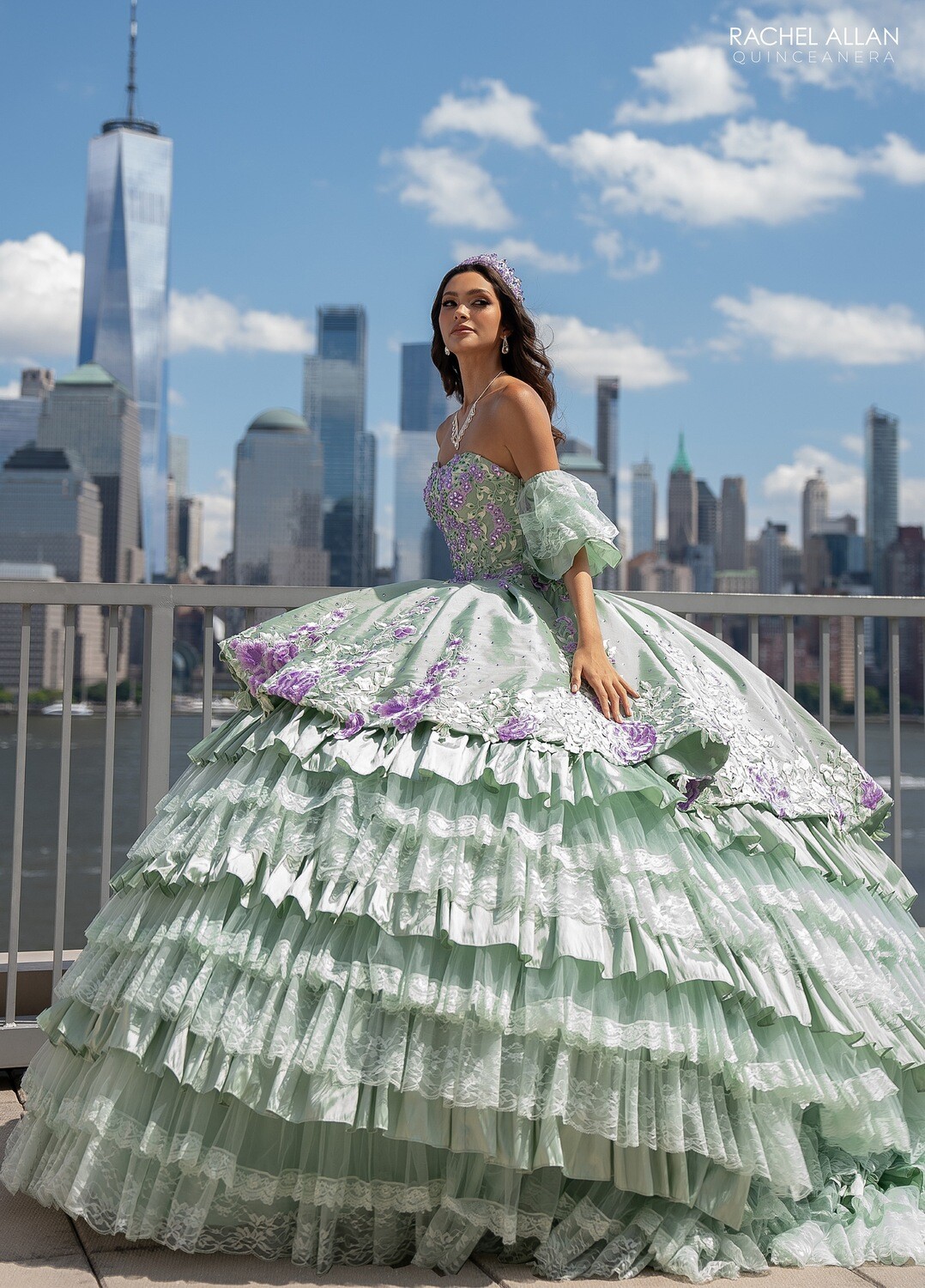 ​RQ5002 TAFFETA, LACE, APPLIQUE, BEADING Available In: BLACK MULTI, SAGE MULTI, WHITE MULTI