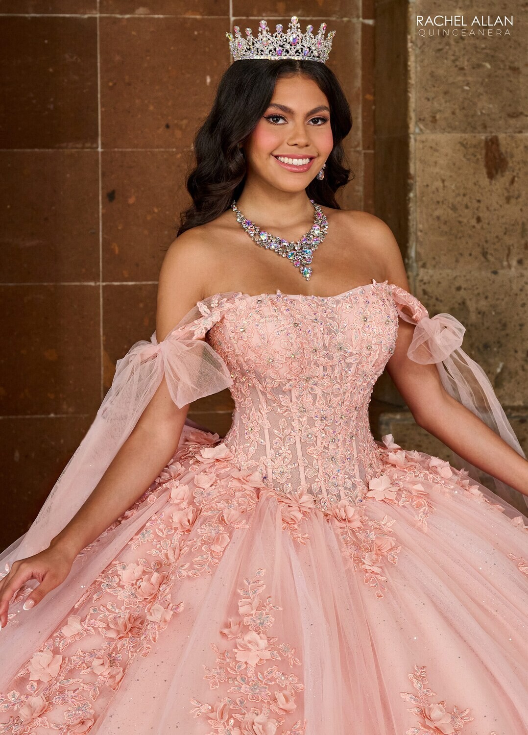 RQ1132 Available In: BLUSH, SAGE LILAC, SKY BLUE Fabric: TULLE, GLITTER TULLE, APPLIQUE, BEADING, 3D FLOWERS