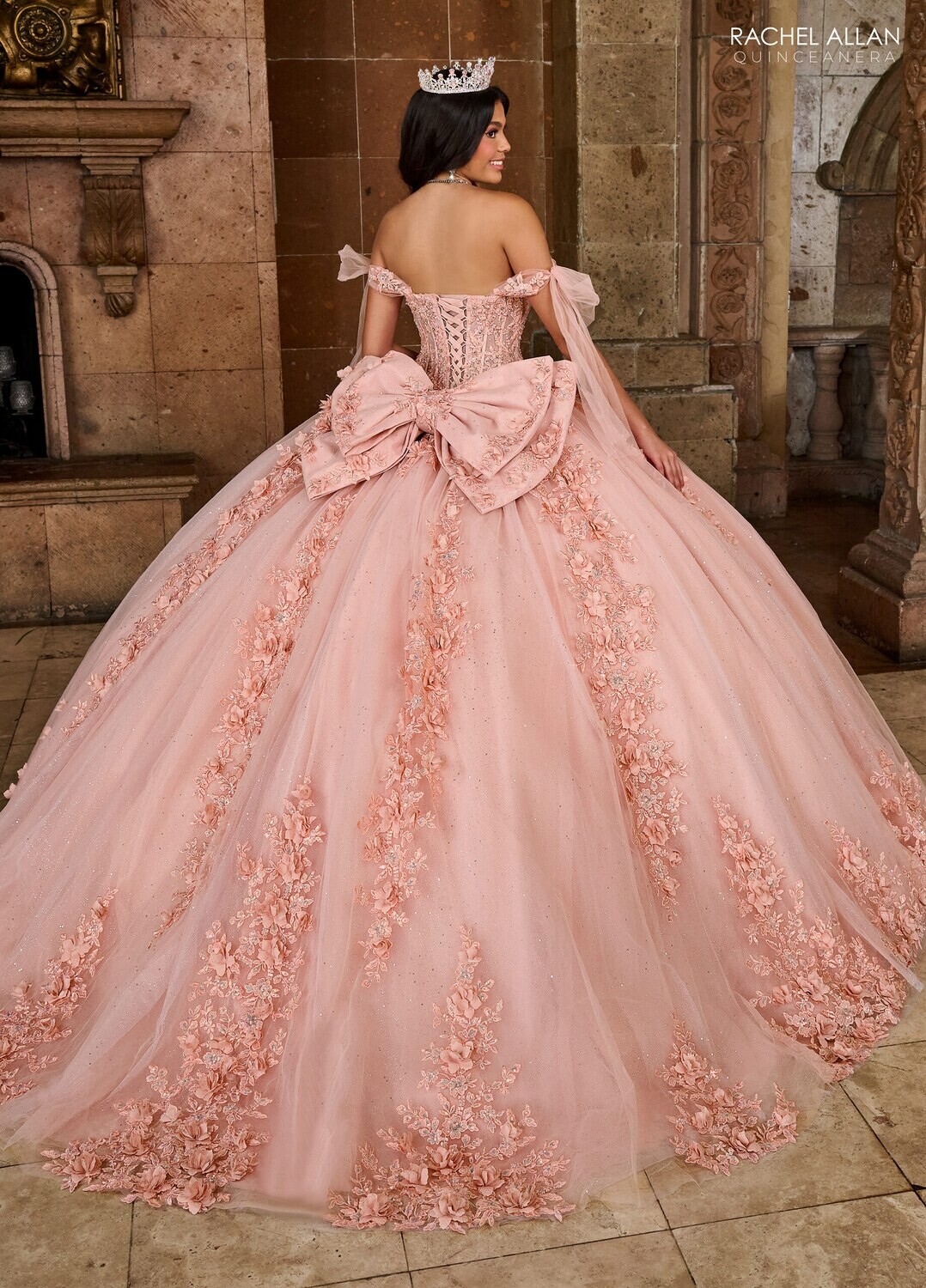RQ1132 Available In: BLUSH, SAGE LILAC, SKY BLUE Fabric: TULLE, GLITTER TULLE, APPLIQUE, BEADING, 3D FLOWERS