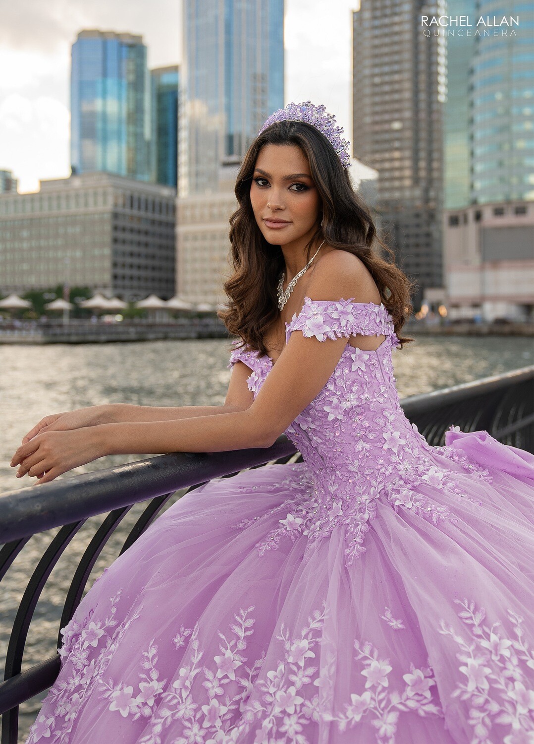 ​RQ1134 Fabric: TULLE, GLITTER TULLE, APPLIQUE, BEADING, 3D FLOWERS Available In: BLUSH, LILAC, SAGE