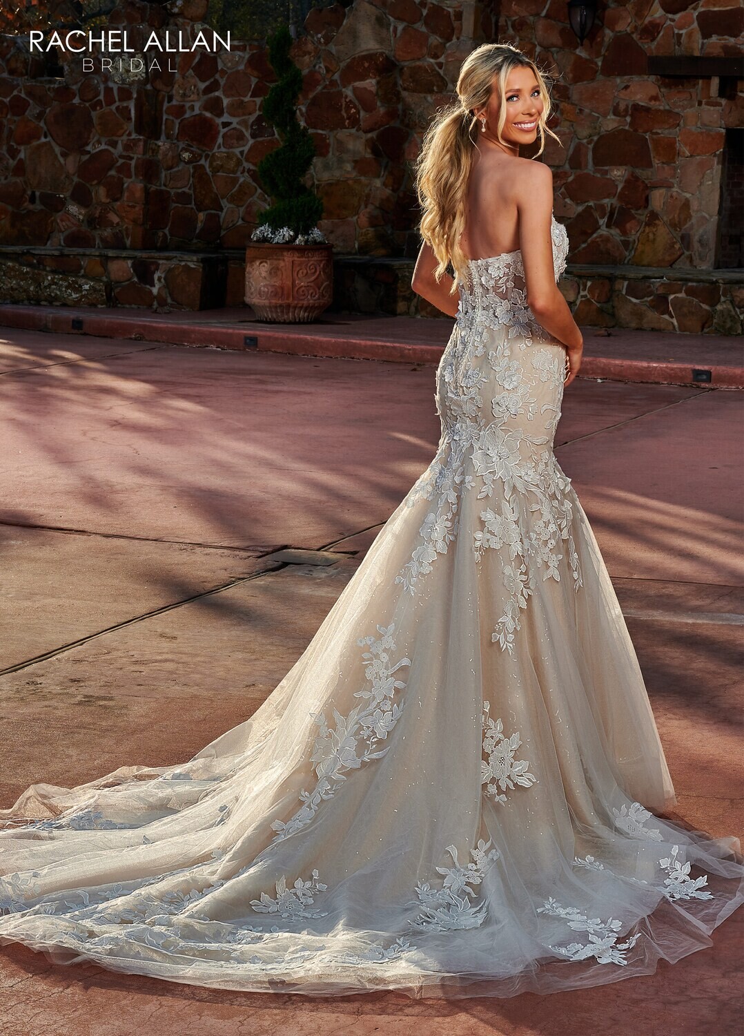 ​RB5027 TULLE, SEQUIN TULLE, APPLIQUE, 3D FLOWERS, BEADING Available In: IVORY, IVORY CHAMPAGNE, WHITE