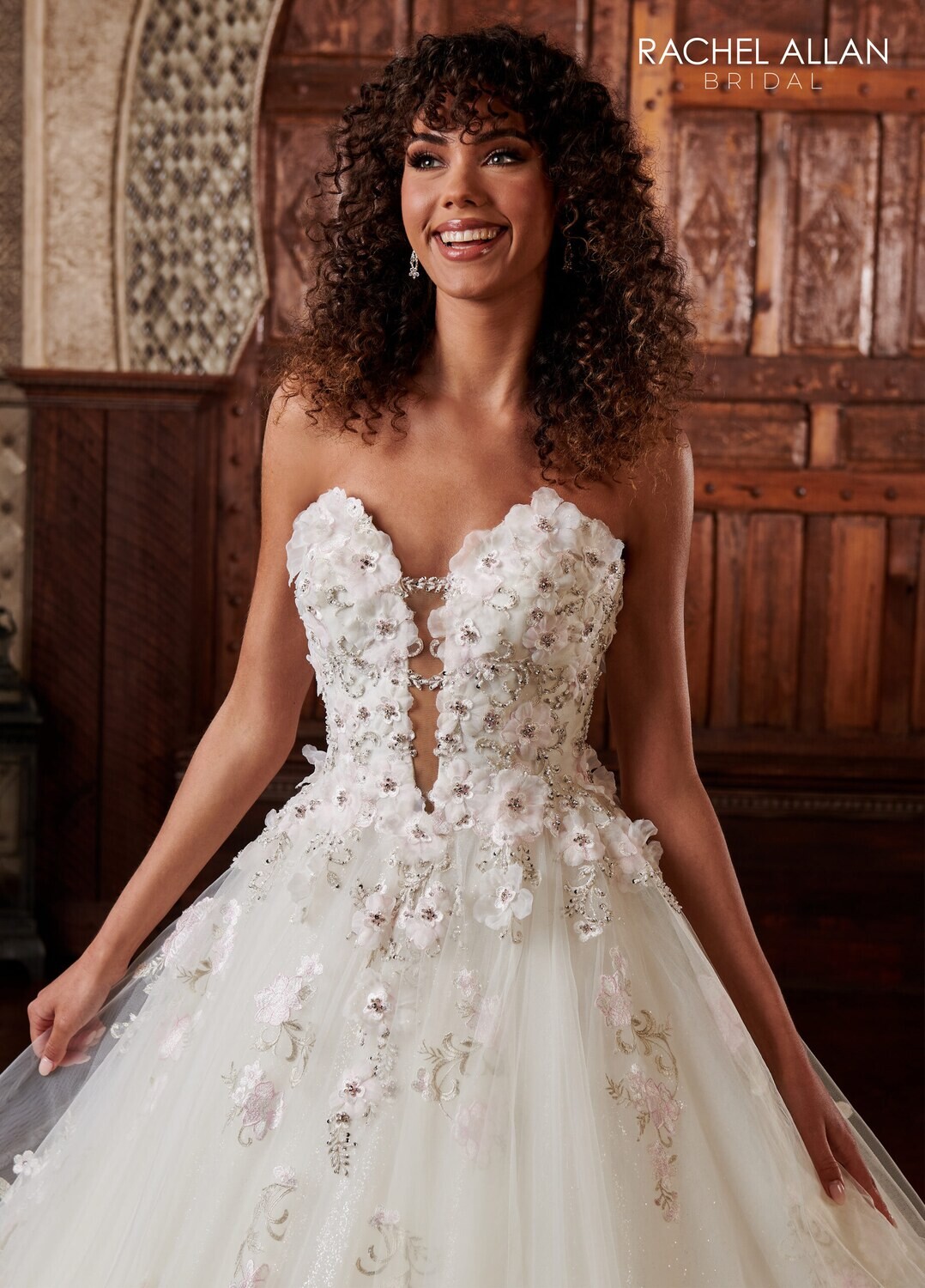 RB5028 TULLE, GLITTER TULLE, APPLIQUE, BEADING Available In: 	IVORY CHAMPAGNE MULTI, IVORY MULTI, WHITE